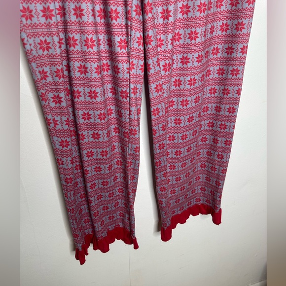 Simply Southern Poinsettias Print Christmas Pajama Pants - Picture 3 of 7